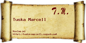 Tuska Marcell névjegykártya